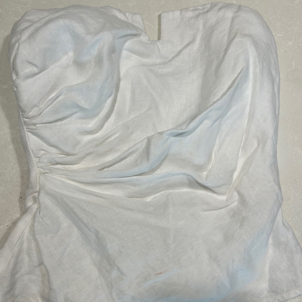 White Linen Boustier